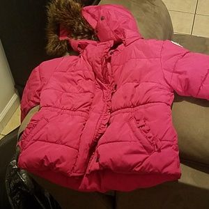 Toddler girl pink coat